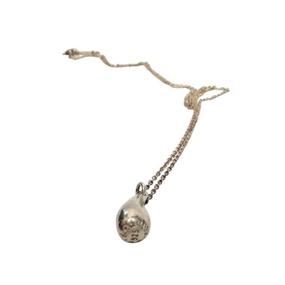 Tiffany & Co Elsa Peretti Small Teardrop Pendant Necklace Sterling Silver 16.5" - Picture 5 of 10